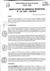 Vista preliminar de documento Resolución de Gerencia Municipal N° 133-2024-GM/ MDC