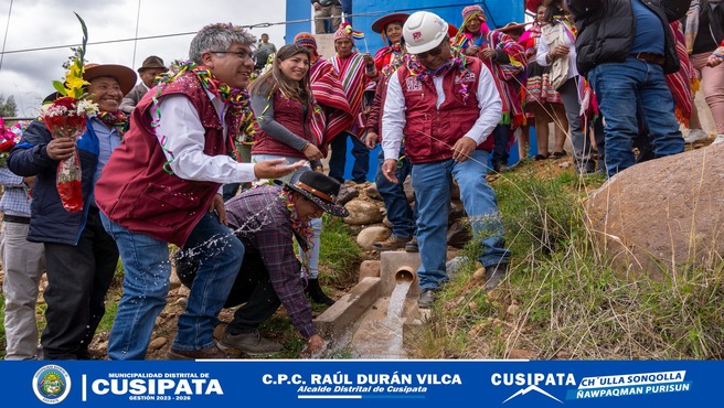 Paruopujio celebra el acceso a agua potable y alcantarillado seguro