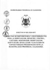 Vista preliminar de documento DIRECTIVA N° 005-2025-MPC
