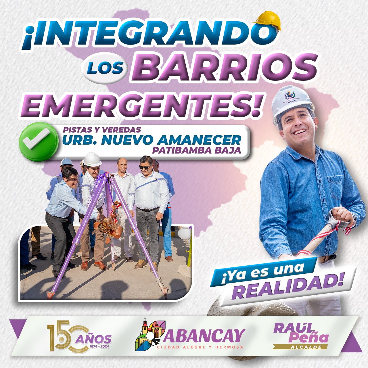 💯¡Obra Entregada! Urb. Nuevo Amanecer En El Sector De Patibamba Baja.