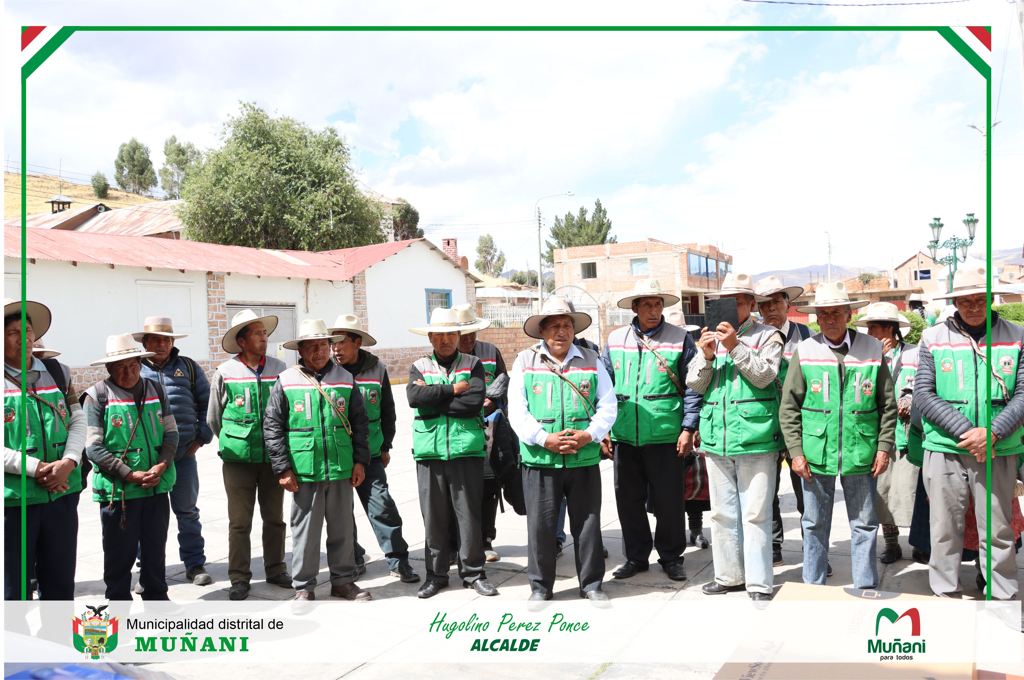 se encuentra los equipos entregados a las central de rondas campesinas
