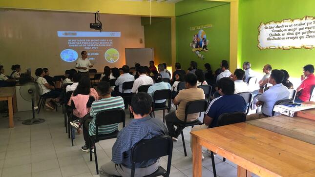 UGEL Piura brinda asistencia técnica a docentes de matemática