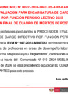Vista preliminar de documento COMUNICADO N° 0022-2025-ARH-UGEL.05-SJL. CUADRO MERITO FINAL ENC-FUNCION CONVENIO - 20/11/2024