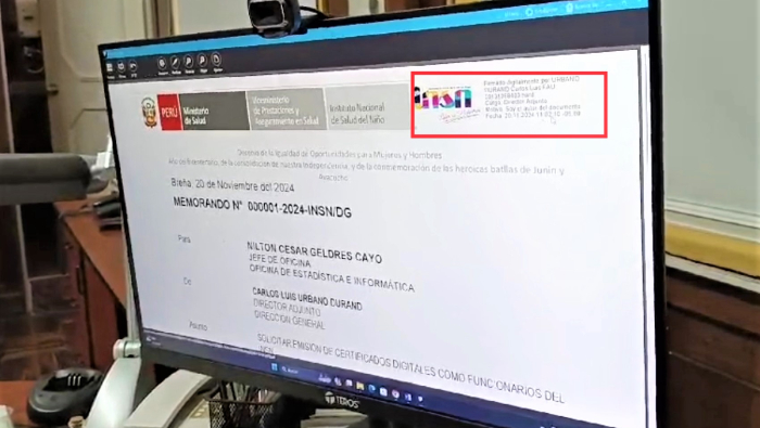 INSN inicia Sistema de Gestión Documental “cero papel”