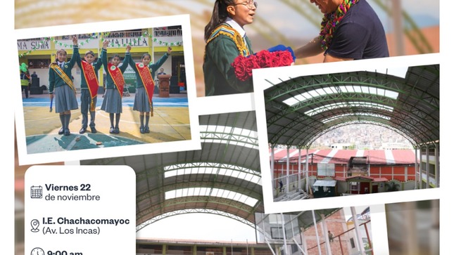 Nueva obra al servicio de la educación!