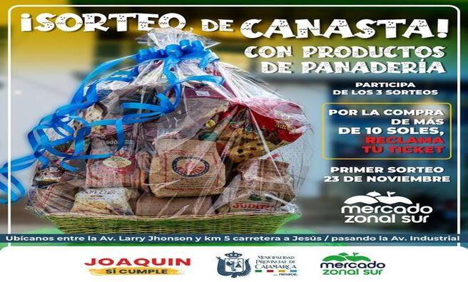 π Β‘ππππππ ππ πππππππ! π
Β‘Participa en nuestros 3 emocionantes sorteos con productos de panaderΓa! π₯π
π ΒΏππ¨Μπ¦π¨ π©ππ«ππ’ππ’π©ππ«?
Por la compra de mΓ‘s de 10 soles, Β‘reclama tu ticket! ποΈ
π
ππ«π’π¦ππ« π¬π¨π«πππ¨: ππ ππ π§π¨π―π’ππ¦ππ«π
π UbΓcanos entre la Av. Larry Jhonson y km 5 carretera a JesΓΊs, pasando la Av. Industrial.
Β‘No te pierdas la oportunidad de ganar! π₯³β¨