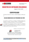 Vista preliminar de documento 143  IGLESIA EVANGELICA DE LOS PEREGRINOS DEL PERU - CERTIFICADO-RENOVACION