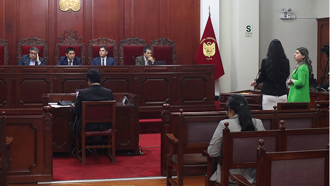 Ocho equipos pasan a la final del V Moot Derecho Ambiental Científica que se desarrolla en Sala de Audiencias del TC