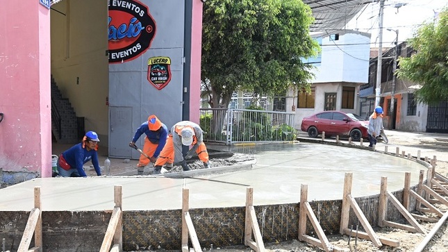 Obra de Barrio Sur avanza a buen ritmo