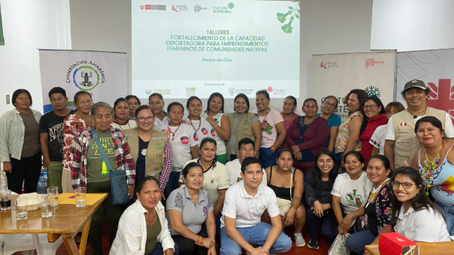 Mujeres de comunidades nativas reciben formación en comercio y exportación con apoyo de PROMPERÚ