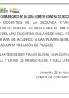 Vista preliminar de documento COMUNICADO N° 50-2024 - ADJUDICACIÓN DE CONTRATO DOCENTE