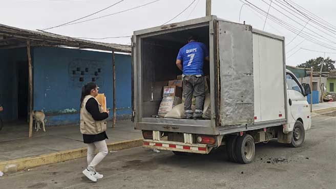 Municipalidad brinda asistencia alimentaria a 21 comedores populares de la provincia.