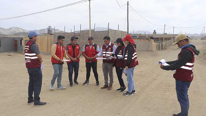 Municipalidad realizo inspección de las viviendas PROMUVI SALINAS PREDIO II