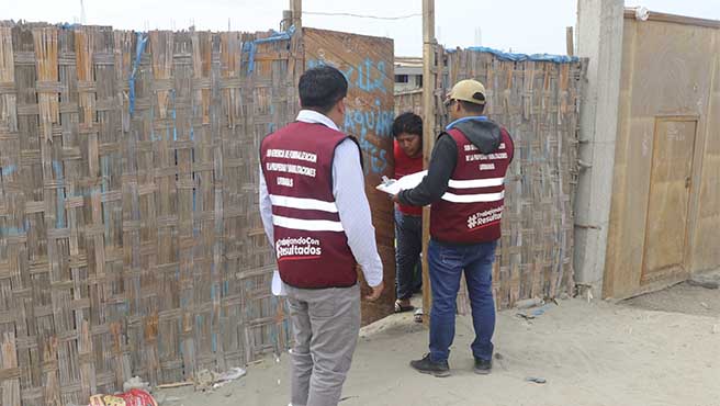 Municipalidad realizo inspección de las viviendas PROMUVI SALINAS PREDIO II