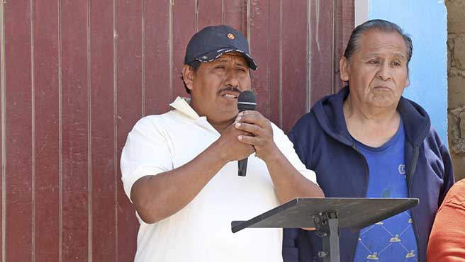 Alcalde coloco primera piedra, creación de los sistemas de agua potable y alcantarillado en el centro poblado Gramadal.