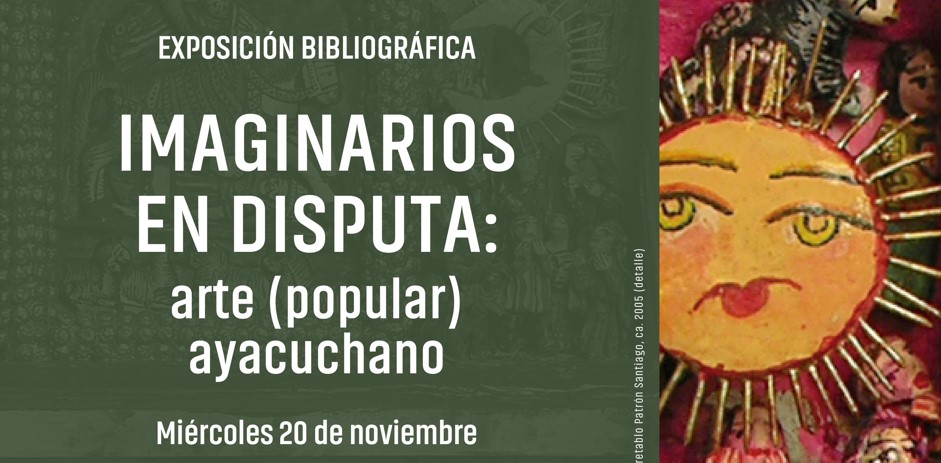 Flyer del evento con sol hecho de arte