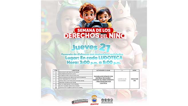 Programación Semana de los Derechos del Niño.