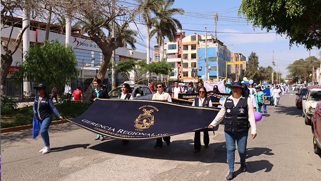 Geresa realiza caminata de sensibilización por el Día Mundial de la Lucha contra la Diabetes