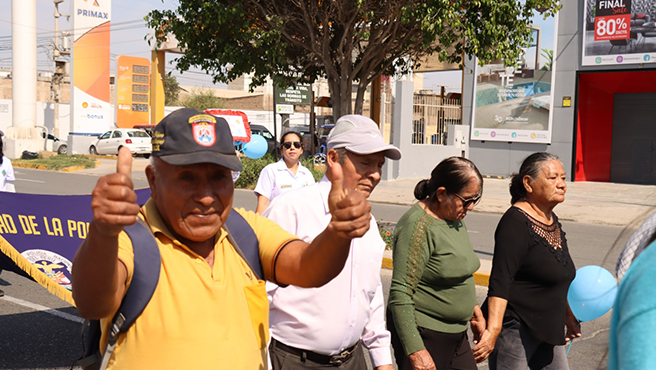 Geresa realiza caminata de sensibilización por el Día Mundial de la Lucha contra la Diabetes