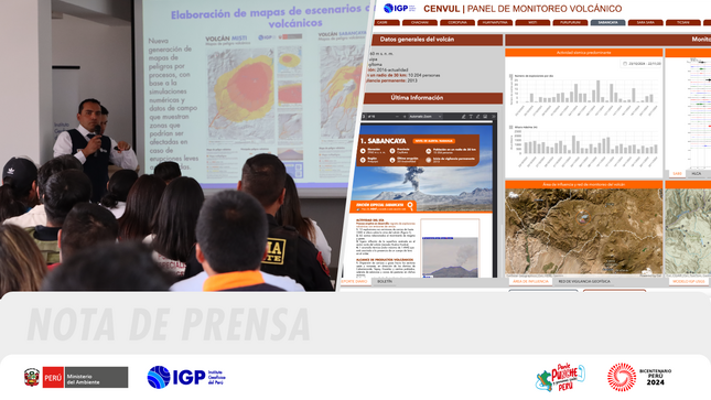 IGP presenta en Arequipa "Volcanes Perú: IGP 24/7": la nueva plataforma de monitoreo volcánico en tiempo real FOTO