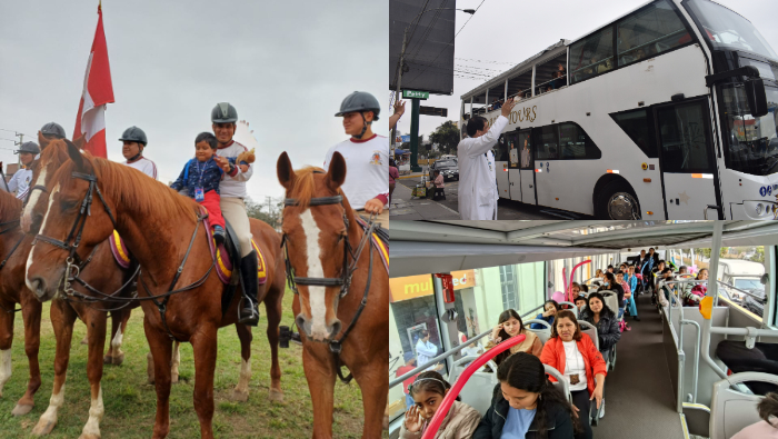 Los niños olvidaron por un momento el tratamiento que reciben para divertirse en este paseo especial. Estos menores -entre 2 y 12 años- acuden tres veces a la semana para los respectivos procedimientos médicos. 