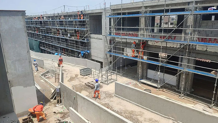 Avanza la construcción de la Escuela Bicentenario 09 y 3094-1 J. William Fulbright
