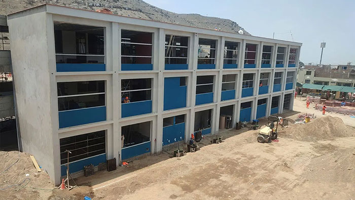 Avanza la construcción de la Escuela Bicentenario 09 y 3094-1 J. William Fulbright