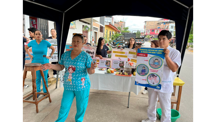 MPSM y puesto de salud 09 de Abril, realizan Sesi贸n Demostrativa para la prevenci贸n de la anemia en el marco del Compromiso 1.