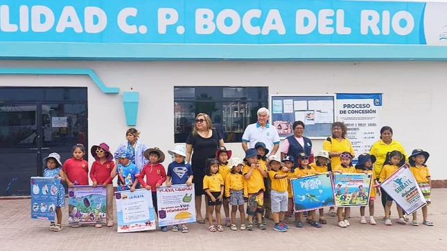 Imagen de Niños Promueven el Cuidado de los Mares en el Balneario Boca del Río