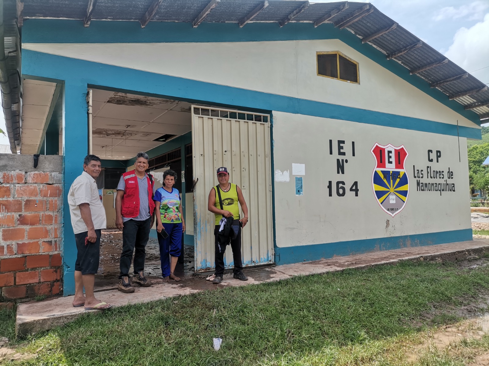 Unidad Zonal San Martín constató daños en aulas, cocina, los servicios higiénicos y brindó asistencia técnica para mitigar los daños.