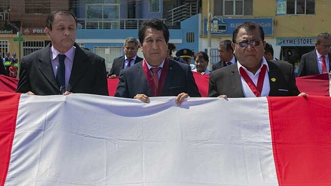 Ceremonia de conmemoraron por los 204° años del Grito de Independencia de Huarmey