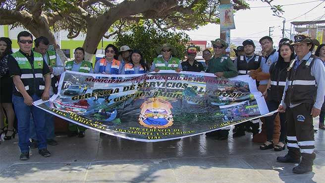 Ceremonia de conmemoraron por los 204° años del Grito de Independencia de Huarmey