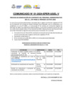 Vista preliminar de documento COMUNICADO 1 SOBRE RENOVACION DE CONTRATO DEL PERSONAL ADMINISTRATIVO DEL REGIMEN D. Leg. N° 276