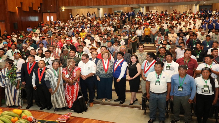 Presidenta del TC Luz Pacheco participó en inauguración de la Primera Cumbre Nacional de Pueblos Indígenas en Ucayali
