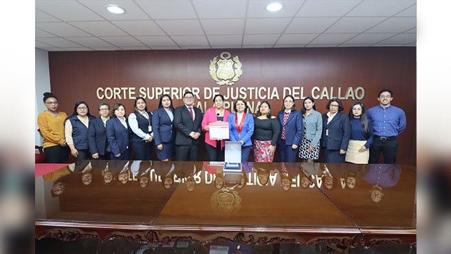 Equipo de Recursos Humanos de la Corte Superior del Callao recibió reconocimiento de SERVIR