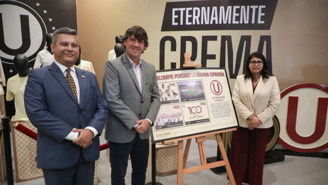 Serpost emite sello postal por el centenario de Universitario de Deportes