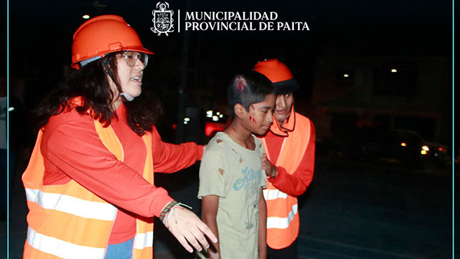 Paita participa del tercer simulacro nacional multipeligro 2024.