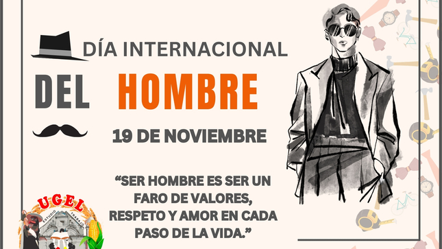 UGEL Acobamba saluda a todos los hombres en su día