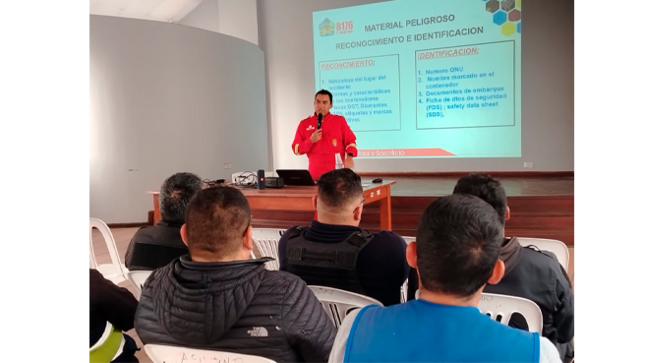 Capacitaciòn al sereno en respuesta a incidentes con materiales peligrosos