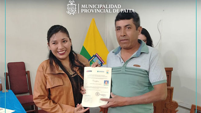 Municipalidad entregó certificados de capacitación a pescadores artesanales de Vichayal.