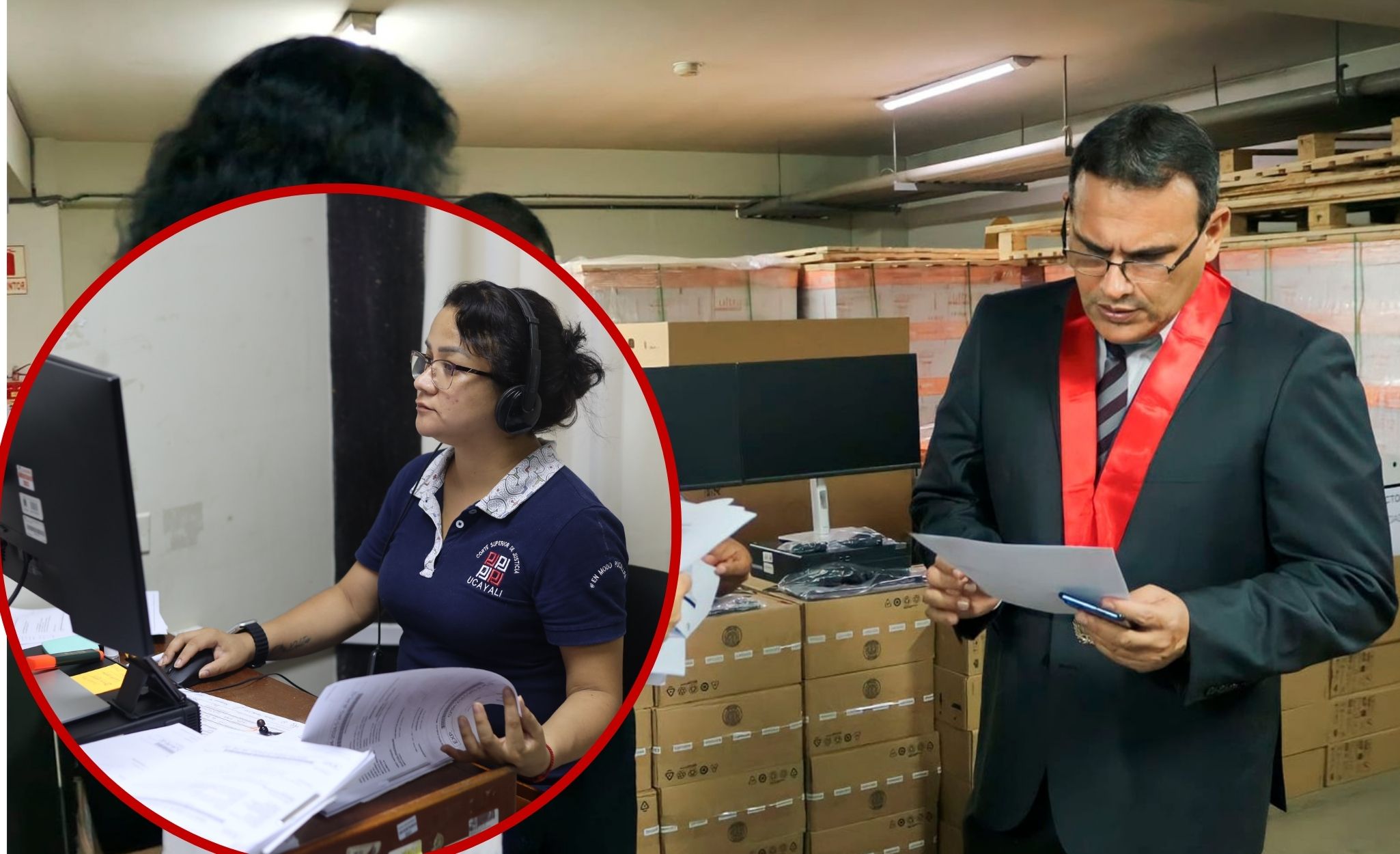 Gracias a la gestión del Dr. Tullio Bermeo, Corte de Ucayali cierra 92.57% de brecha en computadoras y 100% en laptops