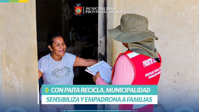 Municipalidad realiza empadronamiento y sensibilización.