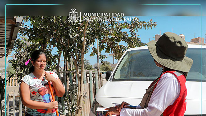 Municipalidad realiza empadronamiento y sensibilización.