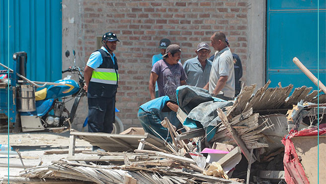 Municipalidad provincial de Paita recupera área pública en Marko Jara.