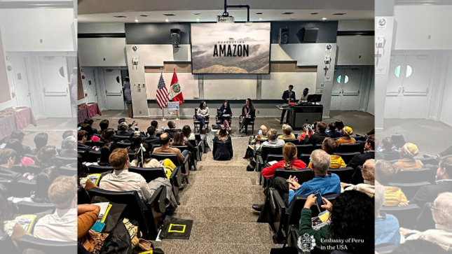 Proyectan documental "Expedition Amazon” en la Catholic University of America