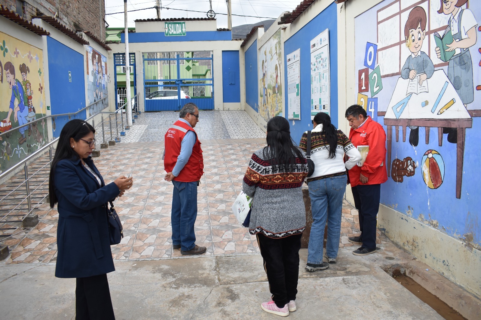 Equipo técnico de la Unidad Zonal Junín – Huancavelica verificaron afectaciones y trabajarán de manera conjunta con municipalidades y comunidades educativas para recuperar servicios educativos.