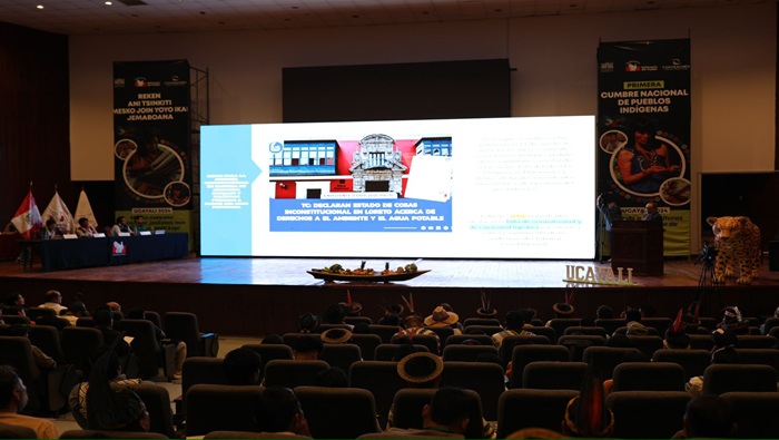Magistrado del TC Gustavo Gutiérrez Ticse participó en la Primera Cumbre Nacional de Pueblos Indígenas que se realiza en Ucayali