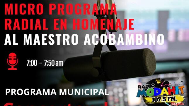 Programa Radial por el Día del Maestro