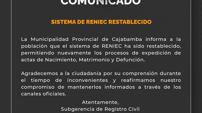 Comunicado