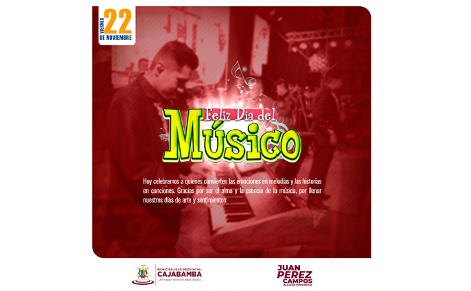 ¡Feliz Día del Músico!